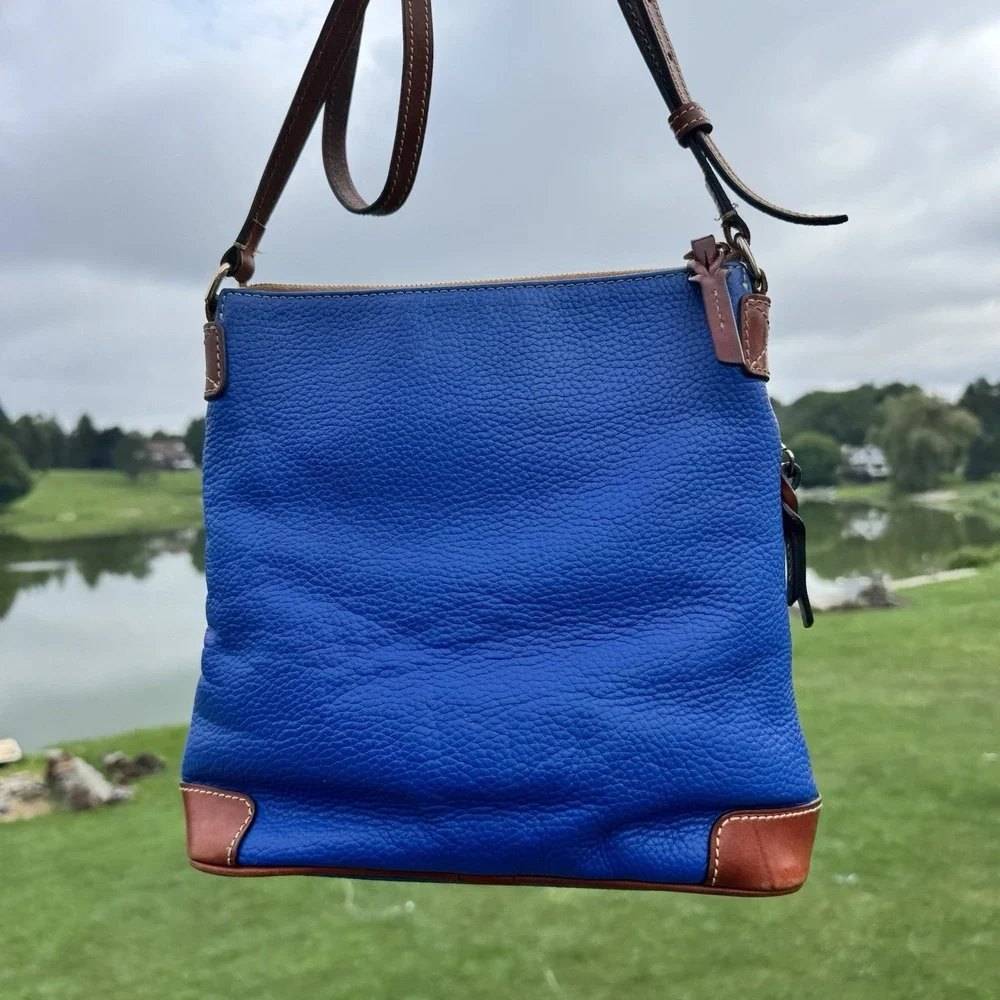 Dooney & Bourke Midnight Blue Pebble Grain Leather Crossbody & Shoulder Bag NWOT